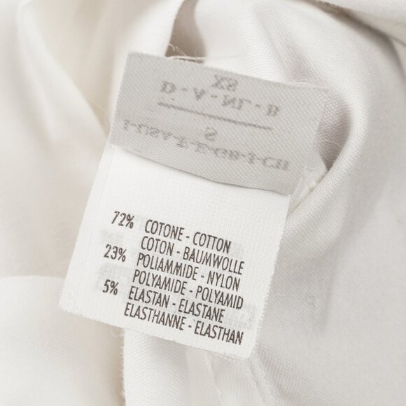 Brunello Cucinelli Ivory Cotton-Poplin Silk-Collar Short-Sleeve Shirt - Picture 9 of 10